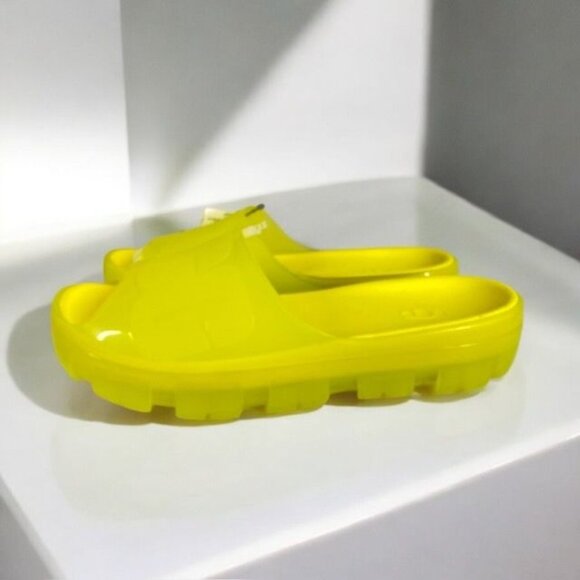NWT UGG Jella Clear Slide Sandals Yellow Size 10 - Picture 6 of 14